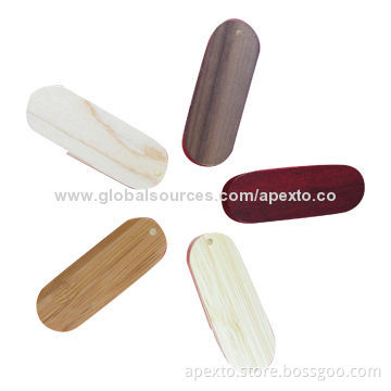 Eco-friendly Wooden USB Flash Memory/Drives with 8 or 16GB Capacity, Customized Logos Accepted